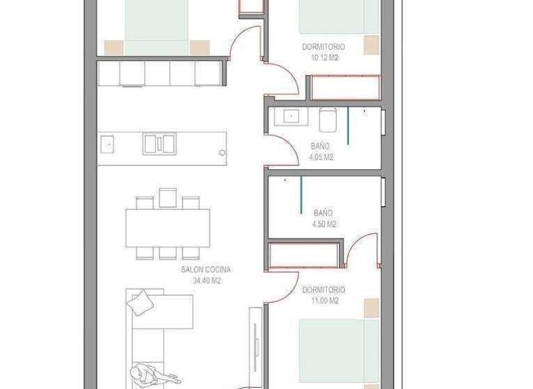 Studio zum Kauf - Erstbezug provisionsfrei 339.900 € 4 Zimmer 80 m² Pilar de la Horadada