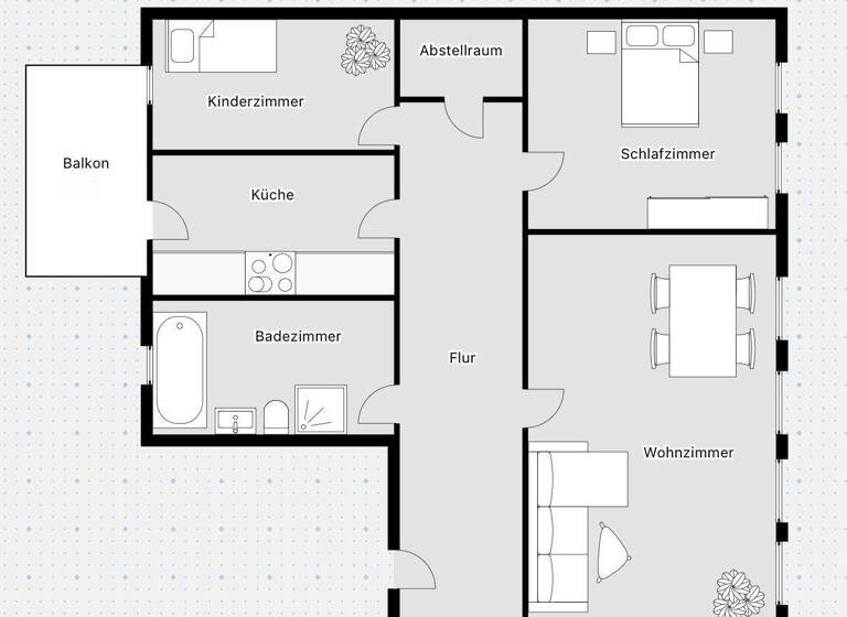 WG-Zimmer zur Miete 660 € 3 Zimmer 82,5 m² 2. Geschoss frei ab sofort Huttenstraße 49 Lutherplatz Halle 06110