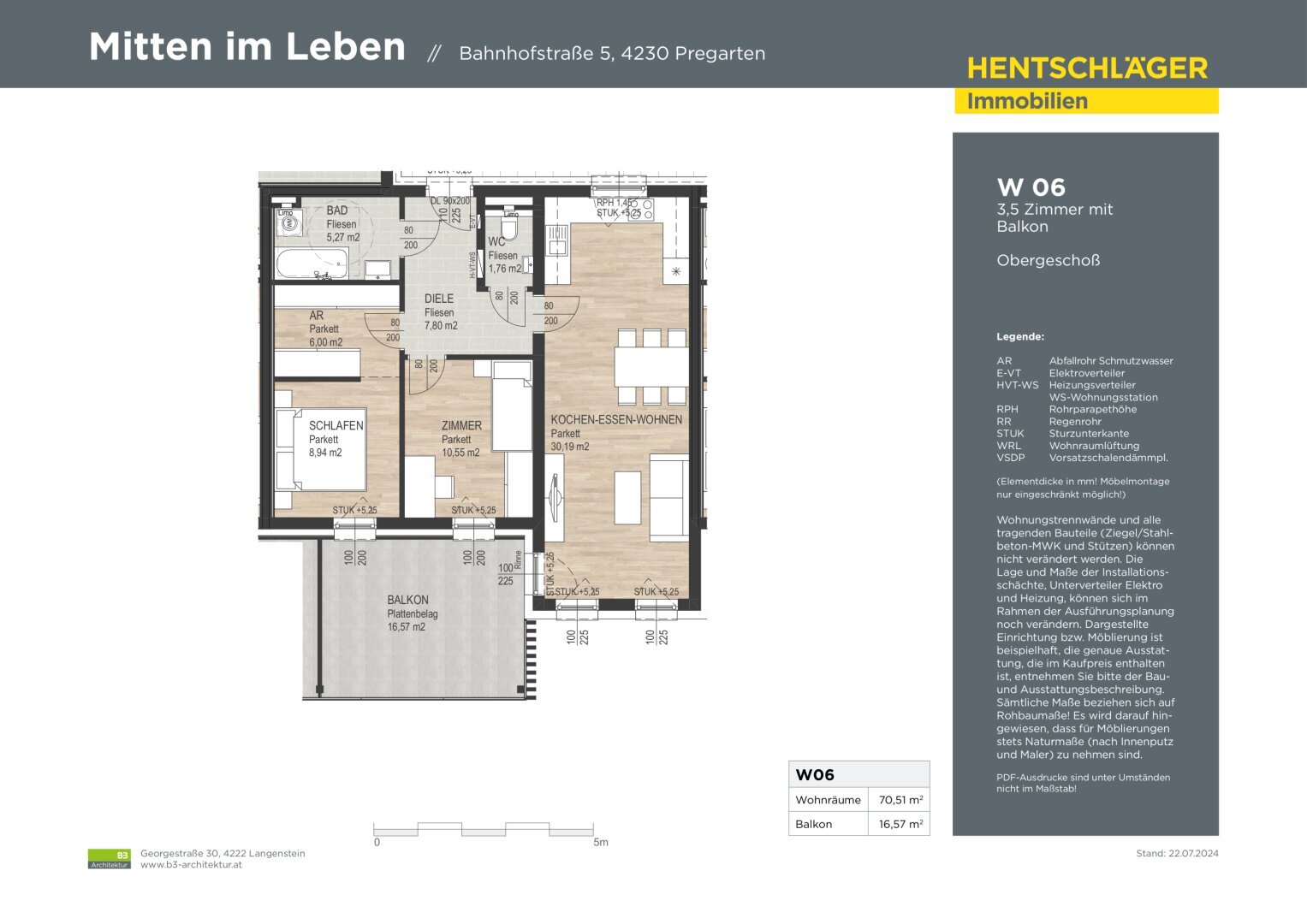 Wohnung zum Kauf 359.000 € 3,5 Zimmer 70,5 m²<br/>Wohnfläche Pregarten 4230