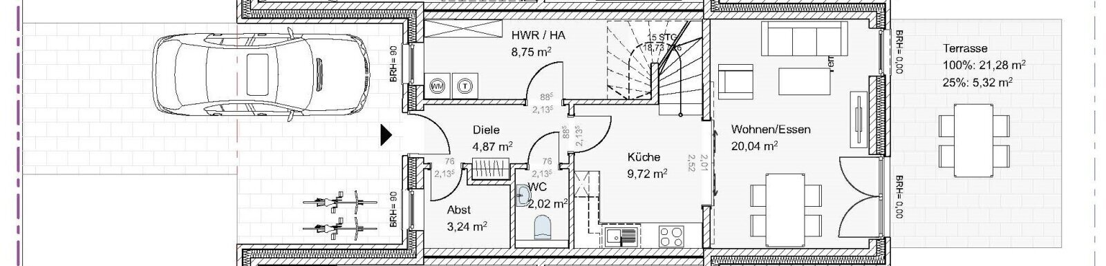 Reihenmittelhaus zur Miete 1.250 € 4 Zimmer 98 m²<br/>Wohnfläche 220 m²<br/>Grundstück Am Grabenkamp 33 Darme Lingen 49808