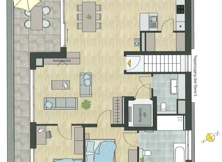 Penthouse zum Kauf 795.000 € 3,5 Zimmer 122 m² Gailingen 78262