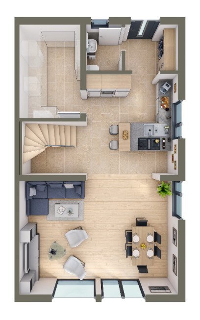 Doppelhaushälfte zum Kauf provisionsfrei 508.810 € 4 Zimmer 124 m²<br/>Wohnfläche 400 m²<br/>Grundstück Neuenbürg Neuenbürg 75305