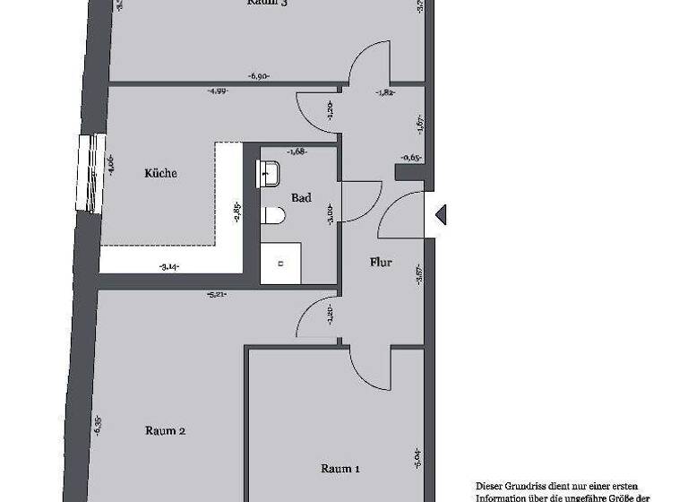 Wohnung zur Miete - Erstbezug 971 € 3 Zimmer 97,1 m² 1. Geschoss Körnerstr. 16 Mitte Hannover 30159