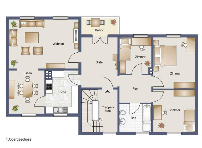 Wohnung zum Kauf provisionsfrei 358.500 € 4 Zimmer 103,9 m² 1. Geschoss Karl-Staib-Str. 3 Okriftel Hattersheim 65795