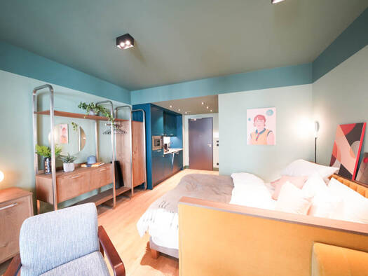 Wohnung zur Miete - Erstbezug 1.450 € 1 Zimmer 26 m² 3. Geschoss frei ab sofort München 80336