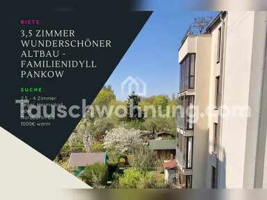 Maisonette zur Miete Tauschwohnung 1.380 € 4 Zimmer 92 m² 3. Geschoss Pankow Berlin 13187