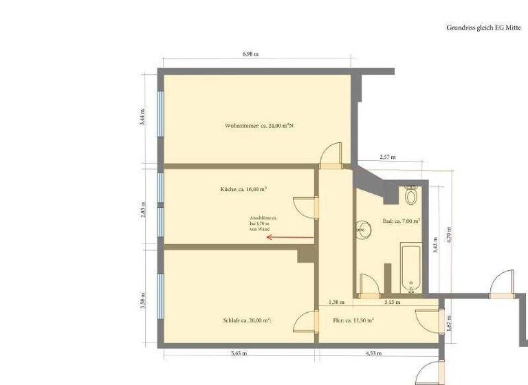 Wohnung zur Miete 492 € 2 Zimmer 82 m² Theodor-Korselt-Straße 19b Zittau 02763