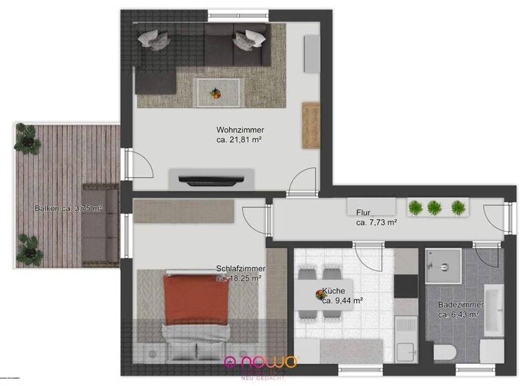 Wohnung zum Kauf 72.500 € 2 Zimmer 63,9 m² 2. Geschoss Bündheim Bad Harzburg 38667