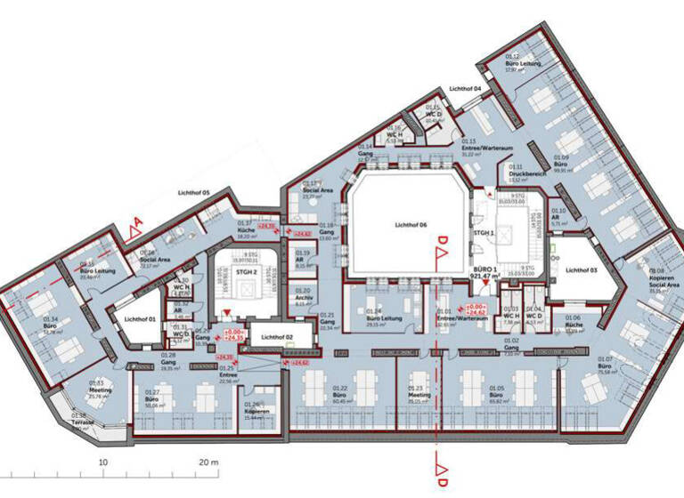 Bürofläche zur Miete 22,50 € 921 m² Bürofläche Wien, Innere Stadt 1010