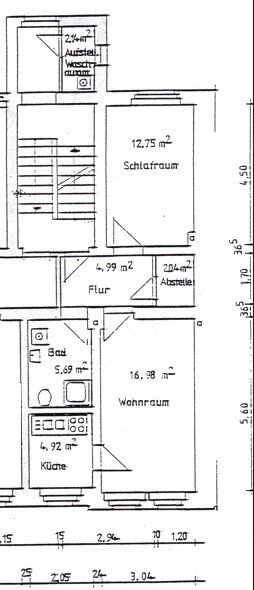 Wohnung zum Kauf 52.000 € 2 Zimmer 47,4 m²<br/>Wohnfläche 1.<br/>Geschoss Krölstraße 25 Innenstadt Görlitz 02826