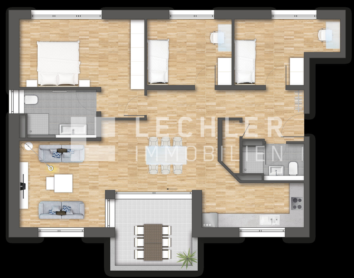 Wohnung zum Kauf 867.000 € 4 Zimmer 108,6 m²<br/>Wohnfläche Vaihinger Landstraße 111 Botnang - Süd Stuttgart / Botnang 70195