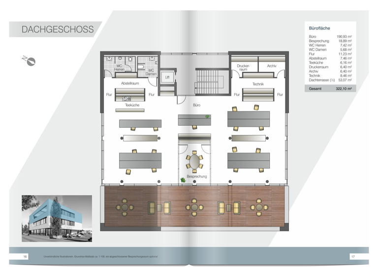 Bürogebäude zur Miete - Erstbezug 4.300 € 322,1 m² Bürofläche Ravensburgerstr. 67 Friedrichshafen 88046