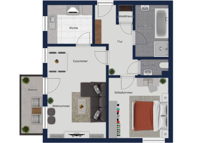 Wohnung zum Kauf 149.000 € 2 Zimmer 52,4 m² 1. Geschoss Karlsdorf Karlsdorf-Neuthard 76689