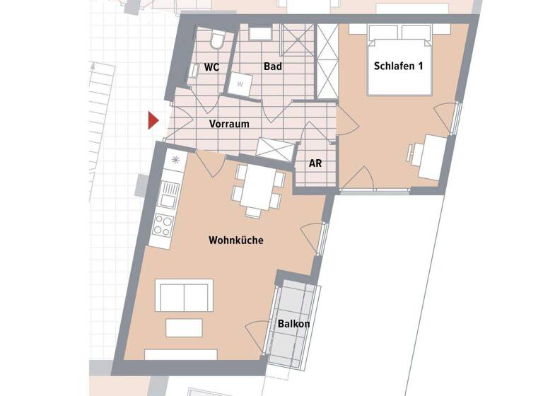 Wohnung zum Kauf - Erstbezug 318.400 € 2 Zimmer 52,6 m² 2. Geschoss Wien 1230