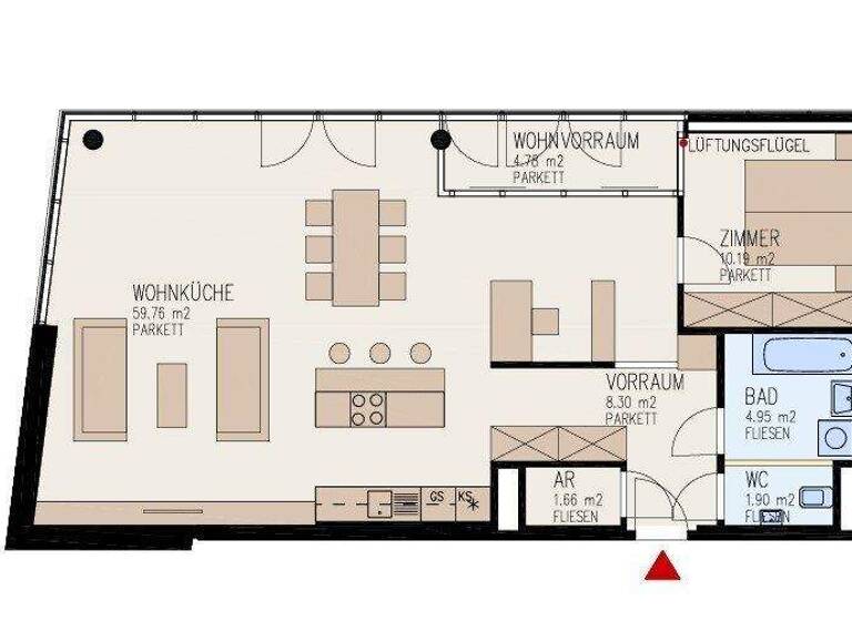 Wohnung zur Miete 903 € 2 Zimmer frei ab sofort Waldegg Linz 4020