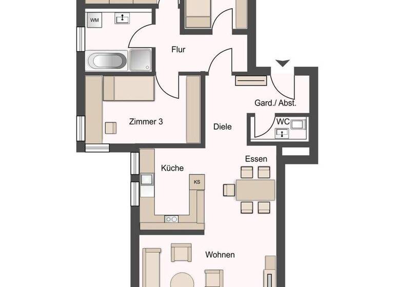 Wohnung zum Kauf 220.000 € 4 Zimmer 104,9 m² Roßfeld Crailsheim 74564