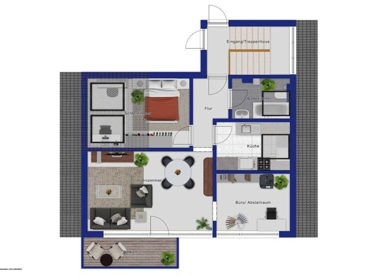 Wohnung zum Kauf 162.000 € 2,5 Zimmer 45 m² Kornwestheim 70806