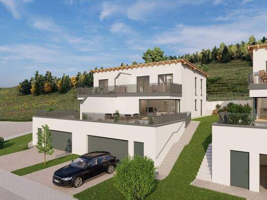 Doppelhaushälfte zur Miete - Erstbezug 1.590 € 4 Zimmer 135,1 m² 318 m² Grundstück Am Försterweg 15 Wegern Hunderdorf 94336