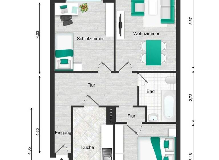 Wohnung zum Kauf 248.000 € 3 Zimmer 75 m² 8. Geschoss Billstedt Hamburg 22119
