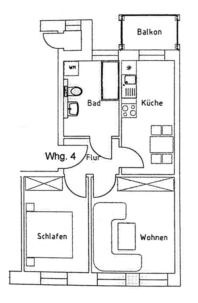 Wohnung zum Kauf 148.000 € 2 Zimmer 49,2 m²<br/>Wohnfläche 1.<br/>Geschoss Plagwitz Leipzig 04229