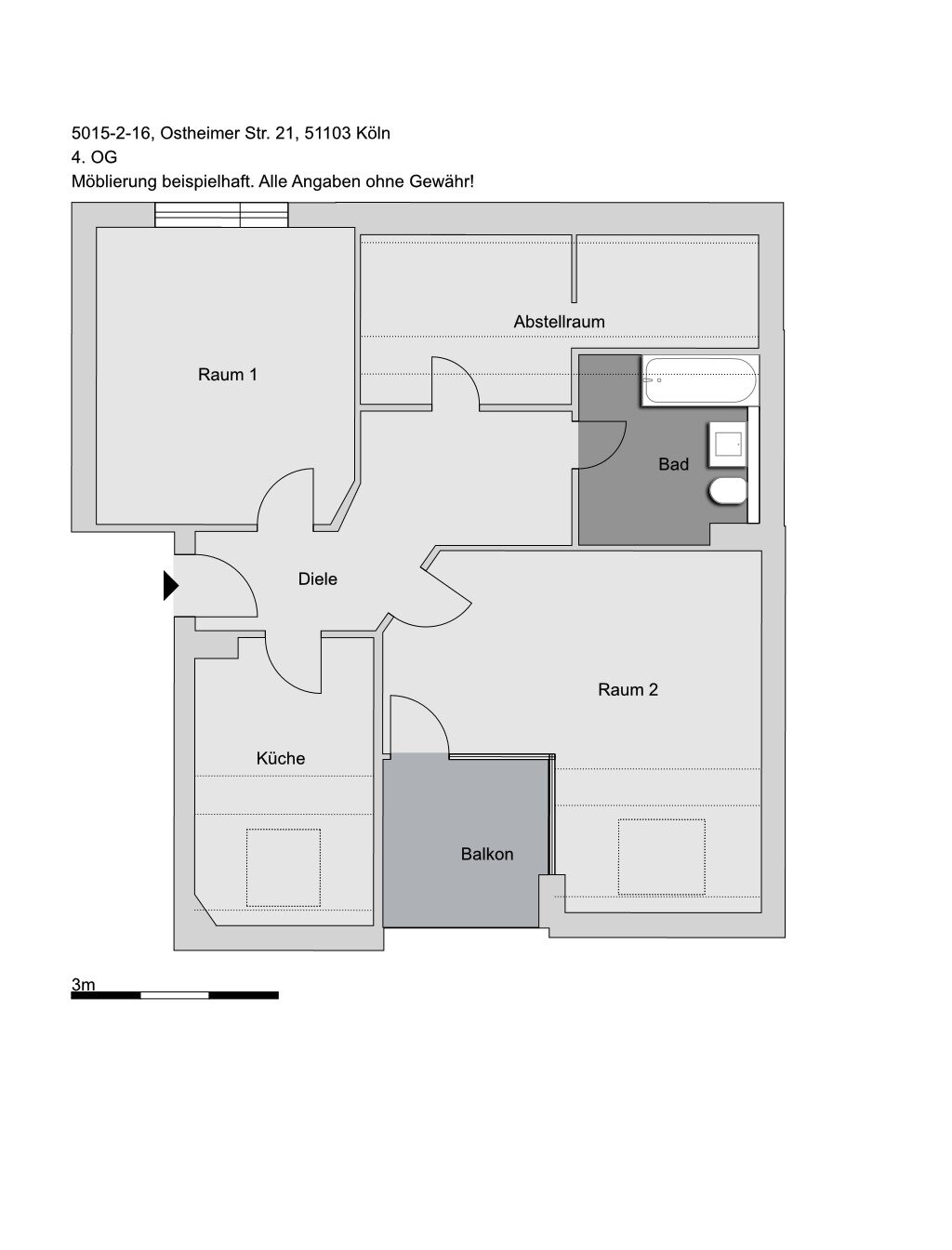 Wohnung zur Miete nur mit Wohnberechtigungsschein 441 € 2 Zimmer 66,2 m²<br/>Wohnfläche 4.<br/>Geschoss 01.12.2024<br/>Verfügbarkeit Ostheimer Str. 21 Vingst Köln 51103