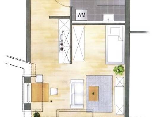 Wohnung zur Miete 600 € 1 Zimmer 40 m² 2. Geschoss frei ab sofort Ortenauer Straße 44 Appenweier Appenweier 77767
