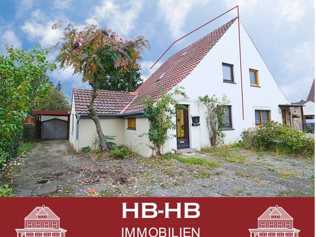 Doppelhaushälfte zum Kauf 220.000 € 3 Zimmer 75 m² 856 m² Grundstück Kattenturm Bremen 28277