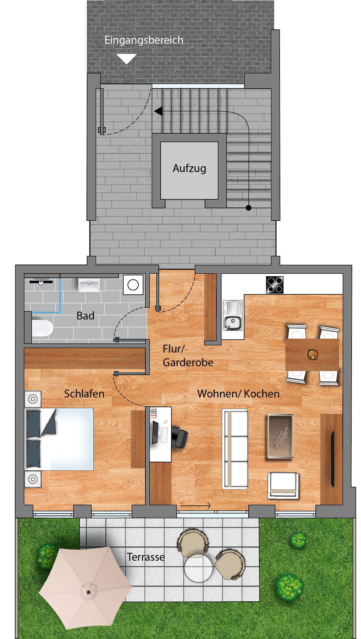 Wohnung zum Kauf provisionsfrei 284.500 € 2 Zimmer 58,6 m²<br/>Wohnfläche EG<br/>Geschoss Ida-Pfeiffer-Straße Dreifaltigkeit Amberg 92224