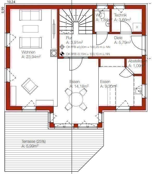 Einfamilienhaus zum Kauf provisionsfrei 378.900 € 5 Zimmer 125 m²<br/>Wohnfläche 528 m²<br/>Grundstück Am Musikhäusle Langenschiltach Sankt Georgen im Schwarzwald 78112