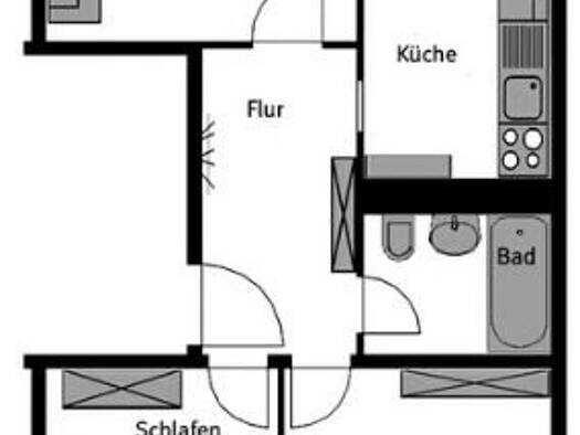 Wohnung zur Miete 360 € 3 Zimmer 57,3 m² 5. Geschoss Mailänder Höhe 6 Südstadt Süd 06128