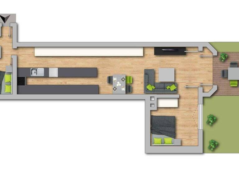 Wohnung zur Miete 495 € 3 Zimmer EG frei ab sofort Bad Ischl 4820