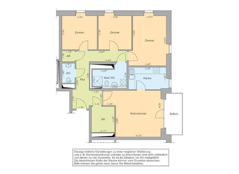 Wohnung zur Miete - Erstbezug nur mit Wohnberechtigungsschein 664 € 4 Zimmer 89,7 m² 8. Geschoss frei ab 01.05.2026 Warnowallee 23a Lütten Klein Rostock 18107