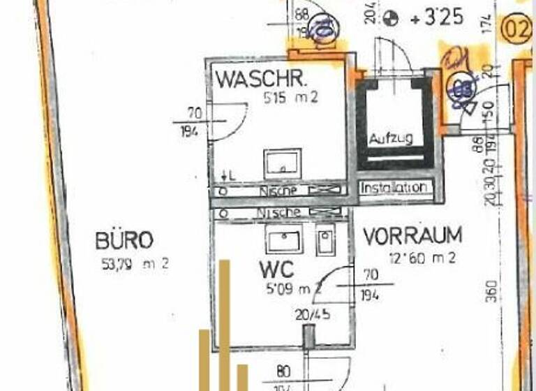 Büro zur Miete 1.065 € 3 Zimmer Wien 1080