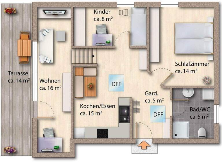Wohnung zum Kauf 220.000 € 3 Zimmer 63 m² Schneebertschgasse 1 Frastanz 6820
