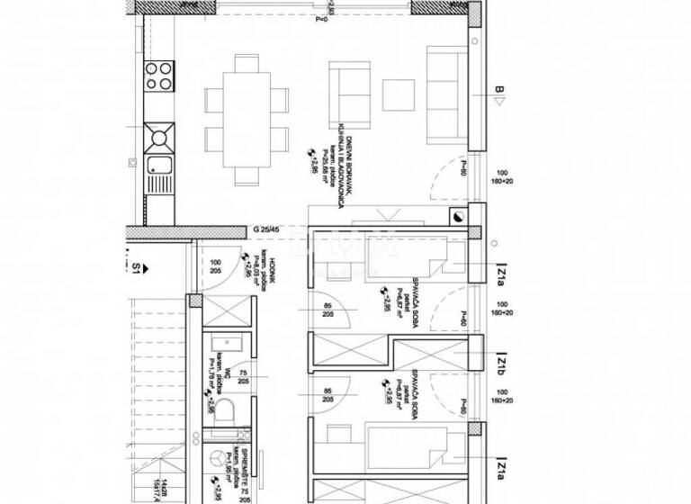 Wohnung zum Kauf 374.900 € 4 Zimmer 80 m² 1. Geschoss Sibenik