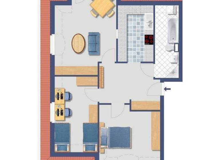 Wohnung zum Kauf provisionsfrei 289.000 € 2 Zimmer 73,9 m² 2. Geschoss Am Bergpfuhl 21 Britz Berlin 12347