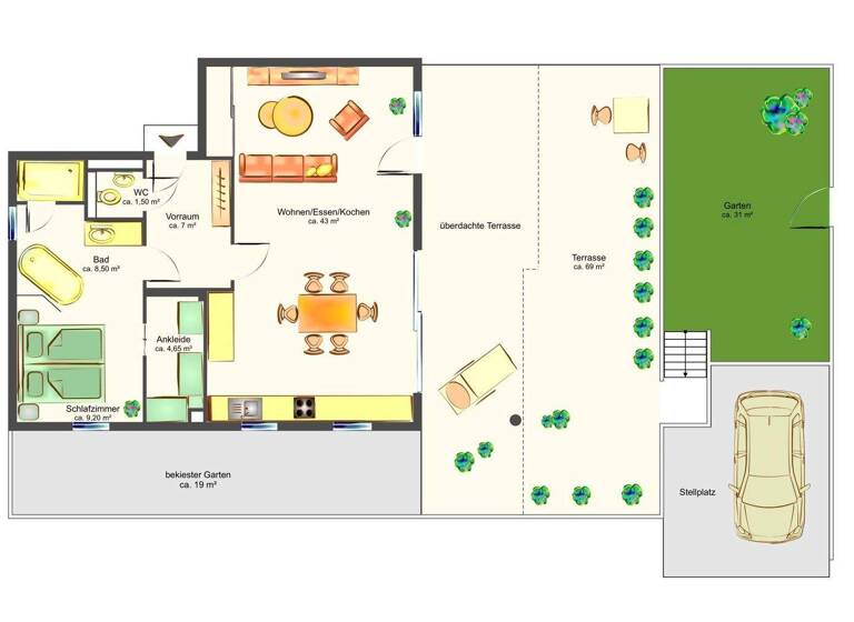 Terrassenwohnung zum Kauf 750.000 € 2 Zimmer 73,9 m² EG Salzburg 5020