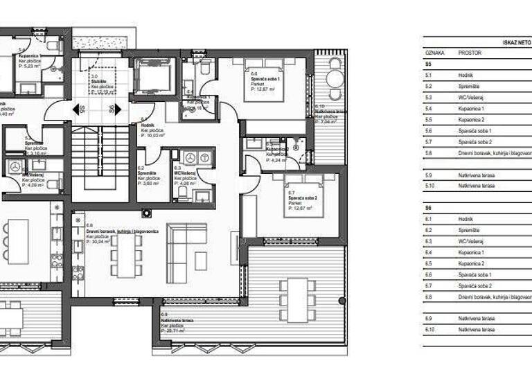 Wohnung zum Kauf 442.298 € 3 Zimmer 102 m² 2. Geschoss Tribunj Tribunj
