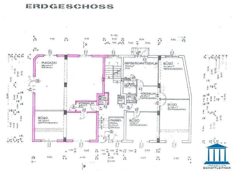 Büro zur Miete 868 € 4 Zimmer Wiener Neustadt 2700