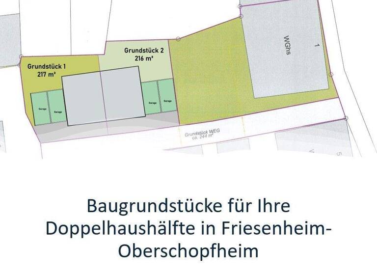 Grundstück zum Kauf provisionsfrei 62.499 € 245 m² Grundstück Oberschopfheim Friesenheim 77948