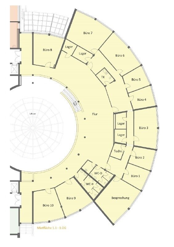 Bürofläche zur Miete 8,50 € 732,5 m²<br/>Bürofläche Kesselsdorf Wilsdruff 01723