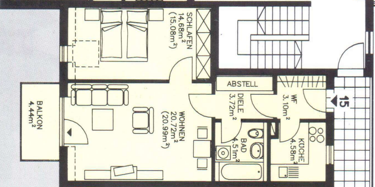 Wohnung zur Miete 330 € 2 Zimmer 55 m²<br/>Wohnfläche 4.<br/>Geschoss Chemnitzer Str. 76 Limbach-Oberfrohna Limbach-Oberfrohna 09212