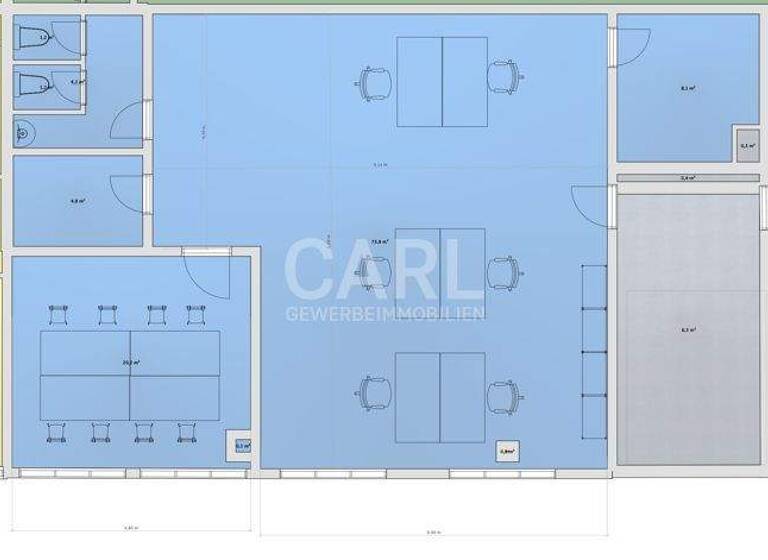 Bürofläche zur Miete 115 m² Bürofläche Neckargartach Heilbronn 74078