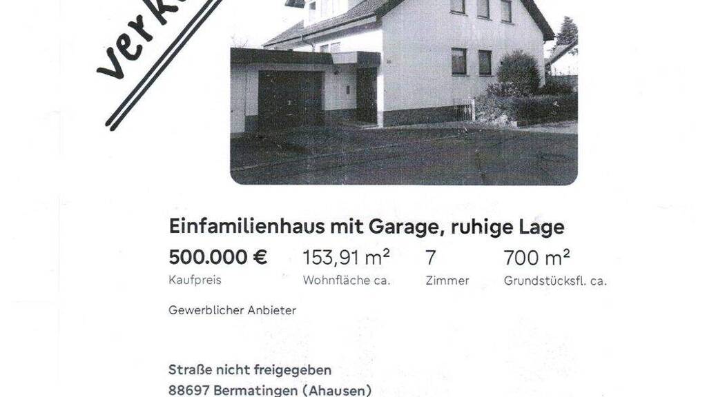 Haus zum Kauf 500.000 € 7 Zimmer 153,9 m² 700 m² Grundstück frei ab sofort Ahausen Bermatingen 88697