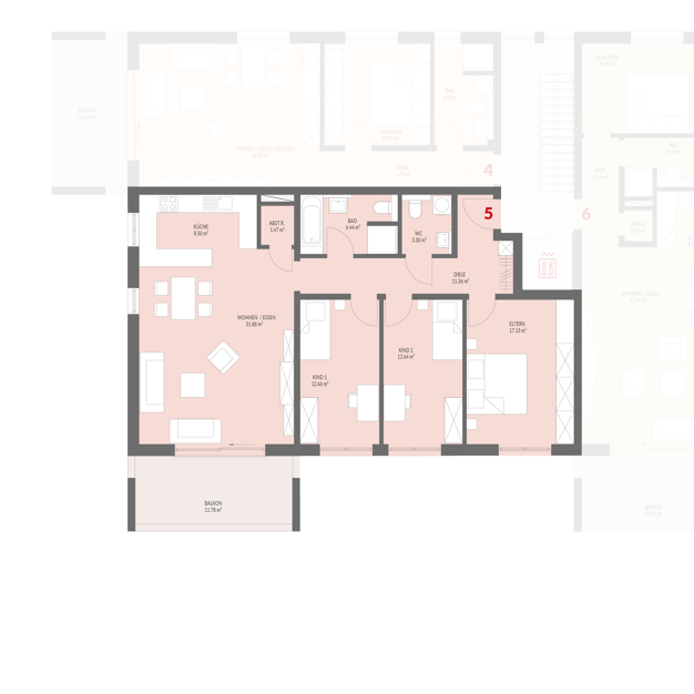 Wohnung zum Kauf - Neubau provisionsfrei 586.000 € 4 Zimmer 110 m² Kanderweg Binzen 79589