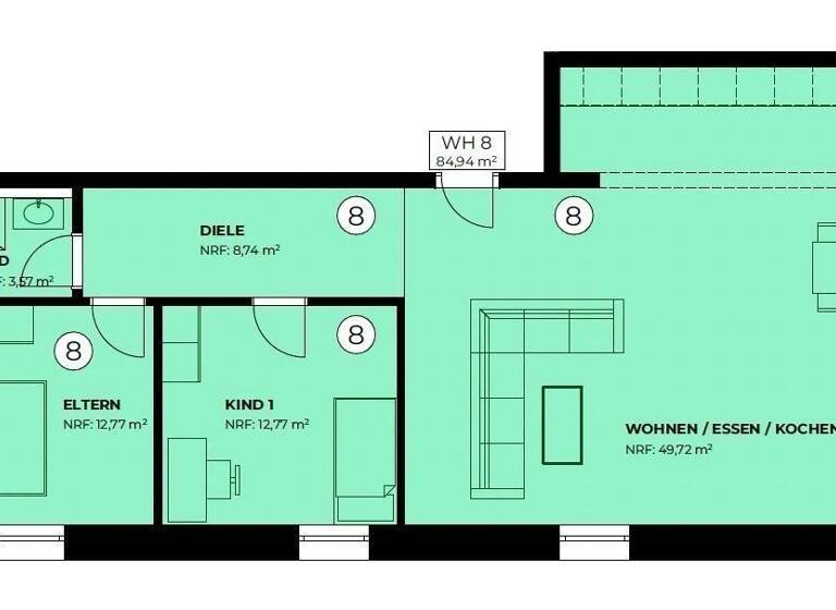 Wohnung zur Miete als Kapitalanlage geeignet 1.450 € 3 Zimmer 84 m²<br/>Wohnfläche Trierer Str. 41 Igel Igel 54298