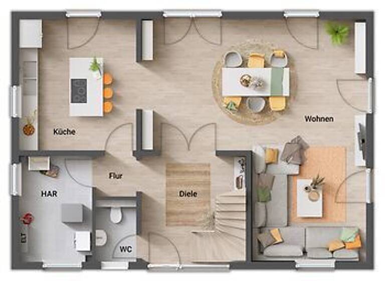 Einfamilienhaus zum Kauf provisionsfrei 293.980 € 4 Zimmer 142 m² 700 m² Grundstück Unteralba Dermbach 36466