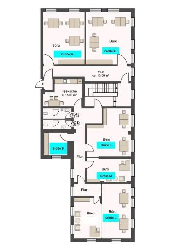 Bürofläche zur Miete provisionsfrei 550 € 25 m²<br/>Bürofläche Erich-Schlesinger-Str. Südstadt Rostock 18059