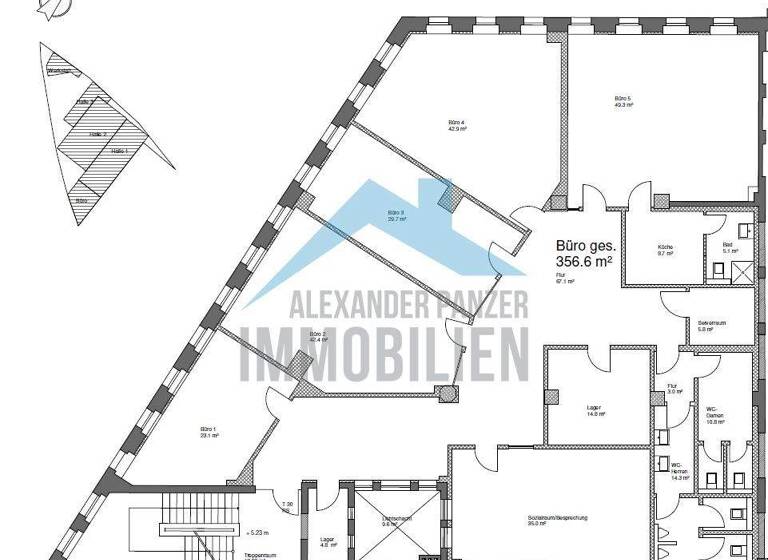 Bürogebäude zur Miete 3.738 € 356 m² Bürofläche Bettenhausen Kassel / Bettenhausen 34123
