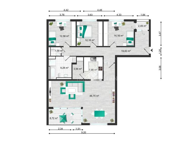Wohnung zum Kauf 698.000 € 4 Zimmer 134 m²<br/>Wohnfläche 2.<br/>Geschoss Friedrichshafen Friedrichshafen 88045